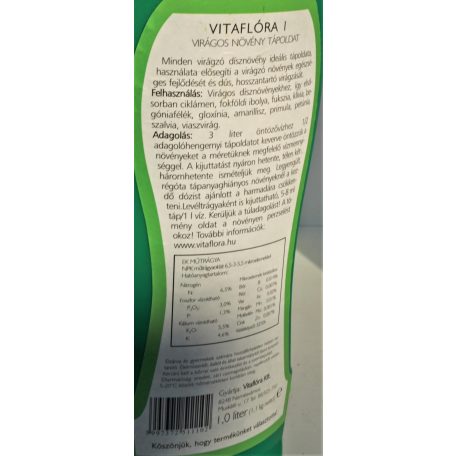 Vitaflóra Virágos növény 1 lit