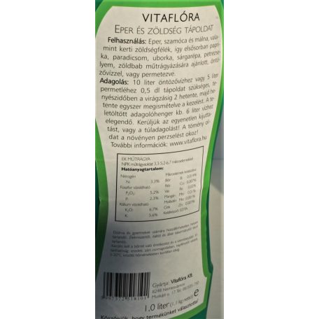 Vitaflóra Zöldség és Eper 1 lit