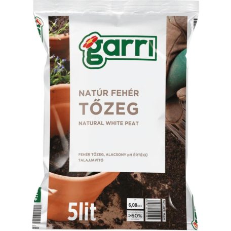 5 l Garri fehér tőzeg