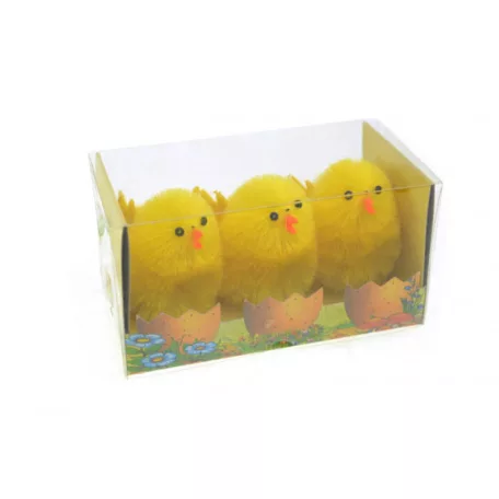 Figura csibe plüss 6cm sárga