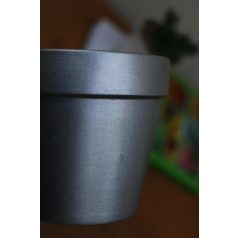 Virágkaspó 11 cm-es Kaspó kerámia ezüst