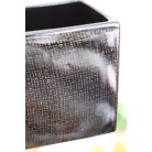 Virágkaspó 9 cm-es Kaspó kerámia szögletes fekete-arany