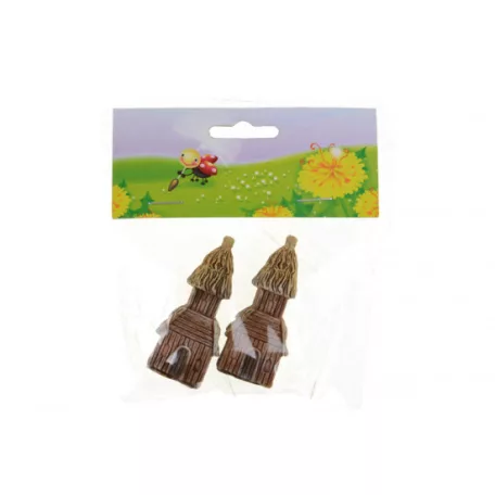 Figura templom poly  barna