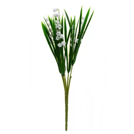 Selyemvirág gyöngyvirág csokor 30cm 5fej