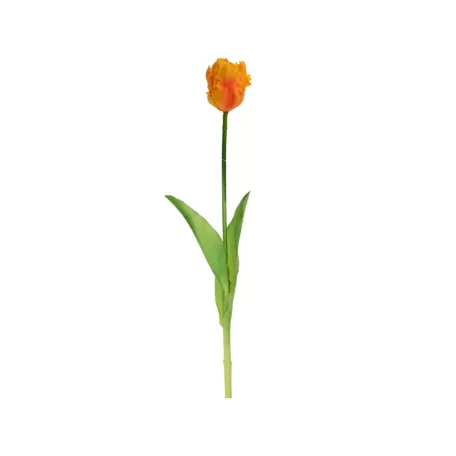 Selyemvirág papagáj tulipán 42cm narancs