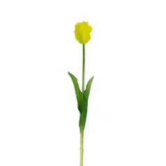 Selyemvirág papagáj tulipán 42cm sárga
