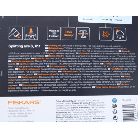 FISKARS X11 hasítófejsze (S)