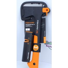 FISKARS X7 kemping fejsze + Xsharp fejsze- és késélező