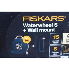   FISKARS Comfort tömlődob 9 mm 15 m tömlővel fali tartóval