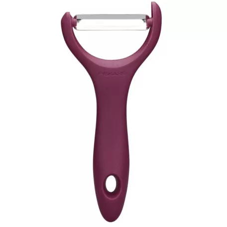 FISKARS Inspiration zöldséghámozó. mélybordó