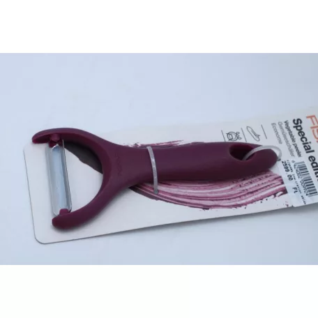 FISKARS Inspiration zöldséghámozó. mélybordó