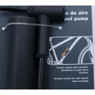 Bicikli pumpa 2.5x28 cm alumínium ház. kerékpárra rögzíthető