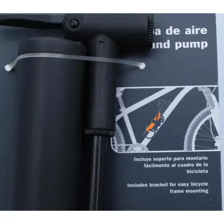 Bicikli pumpa 2.5x28 cm alumínium ház. kerékpárra rögzíthető