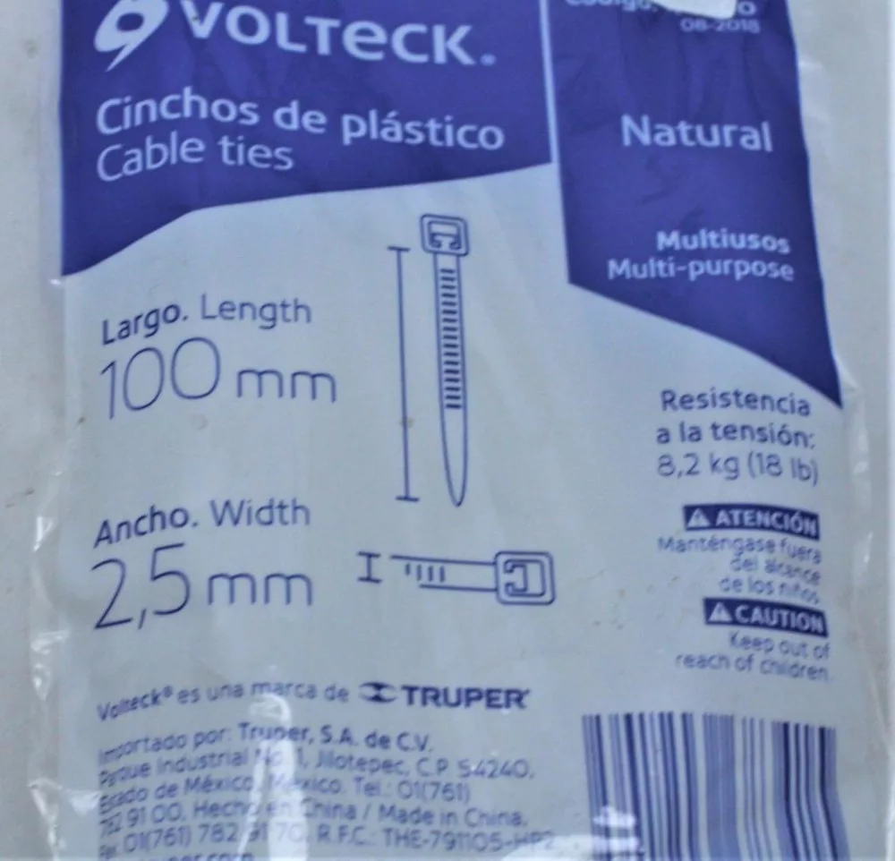BeMatik Nylonflansche Schwarz – 100 Stück, 100 X 2,5 Mm – UV-beständig Für Elektro, Verpackung, Haushalt