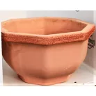 Virágkaspó 32 cm-es Ciotola Ottag. Graff. agyagcserép