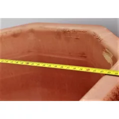 Virágkaspó 32 cm-es Ciotola Ottag. Graff. agyagcserép
