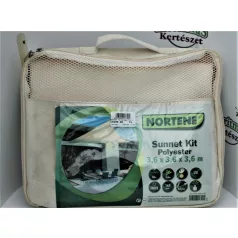 SUN-NET KIT Polié. Bézs 3.6x3.6x3.6 m