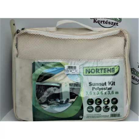 SUN-NET KIT Polié. Bézs 3.6x3.6x3.6 m
