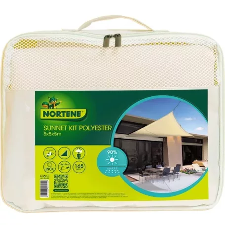 SUN-NET KIT Polié. Bézs 5x5x5m