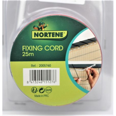 Fixing cord fekete 25m