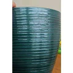 Virágkaspó 21 cm-es Real green