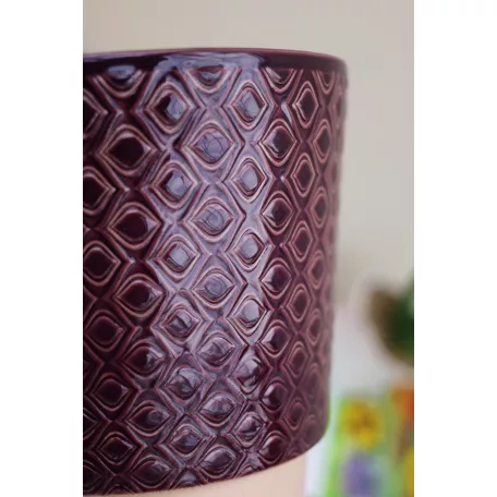 Virágkaspó 14 cm-es Odense - Eye AU aubergine