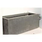 40 cm-es CleLiverpool üvegszálas cserép 21G darkgrey L40cm/ W16cm/ H16cm