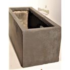 40 cm-es CleLiverpool üvegszálas cserép 21G darkgrey L40cm/ W16cm/ H16cm