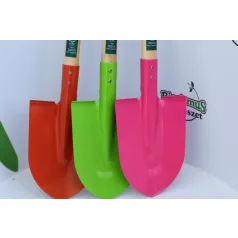 Gyerek kerti ásó. zöld. pink. narancssárga. kék