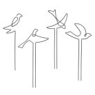 Fémből készült madár alakú növénytámasz 4 féle