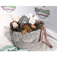 Kő tál vegyes angyalkás