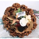 Toboz koszorú 15 cm átm