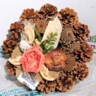 Toboz koszorú 20 cm átm