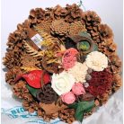 Toboz koszorú 30 cm átm